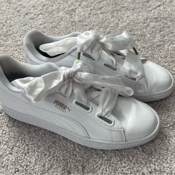Puma Basket Bow Patent Sneakers - Picture 3 of 10